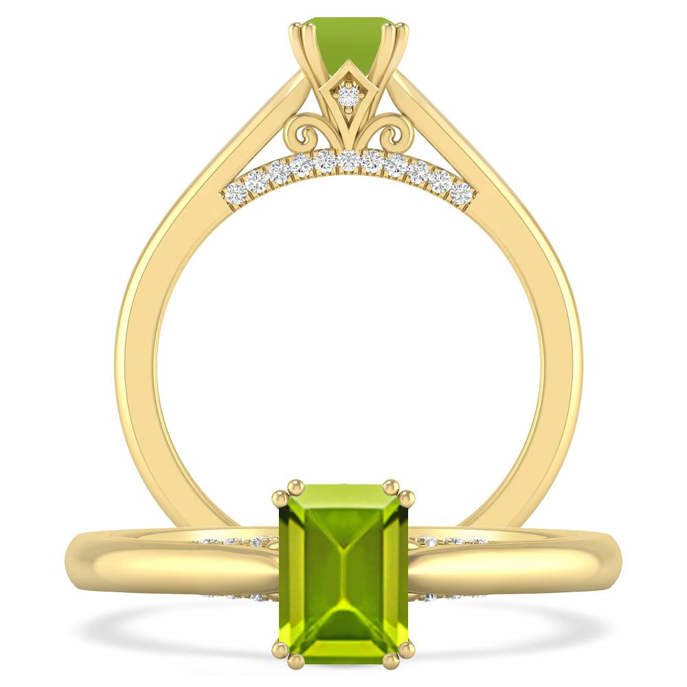 Yellow Gold - Peridot