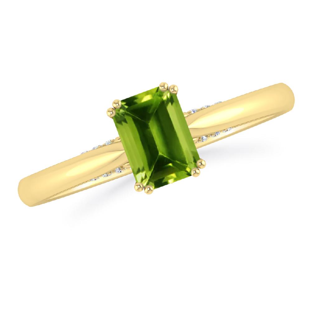 Yellow Gold - Peridot