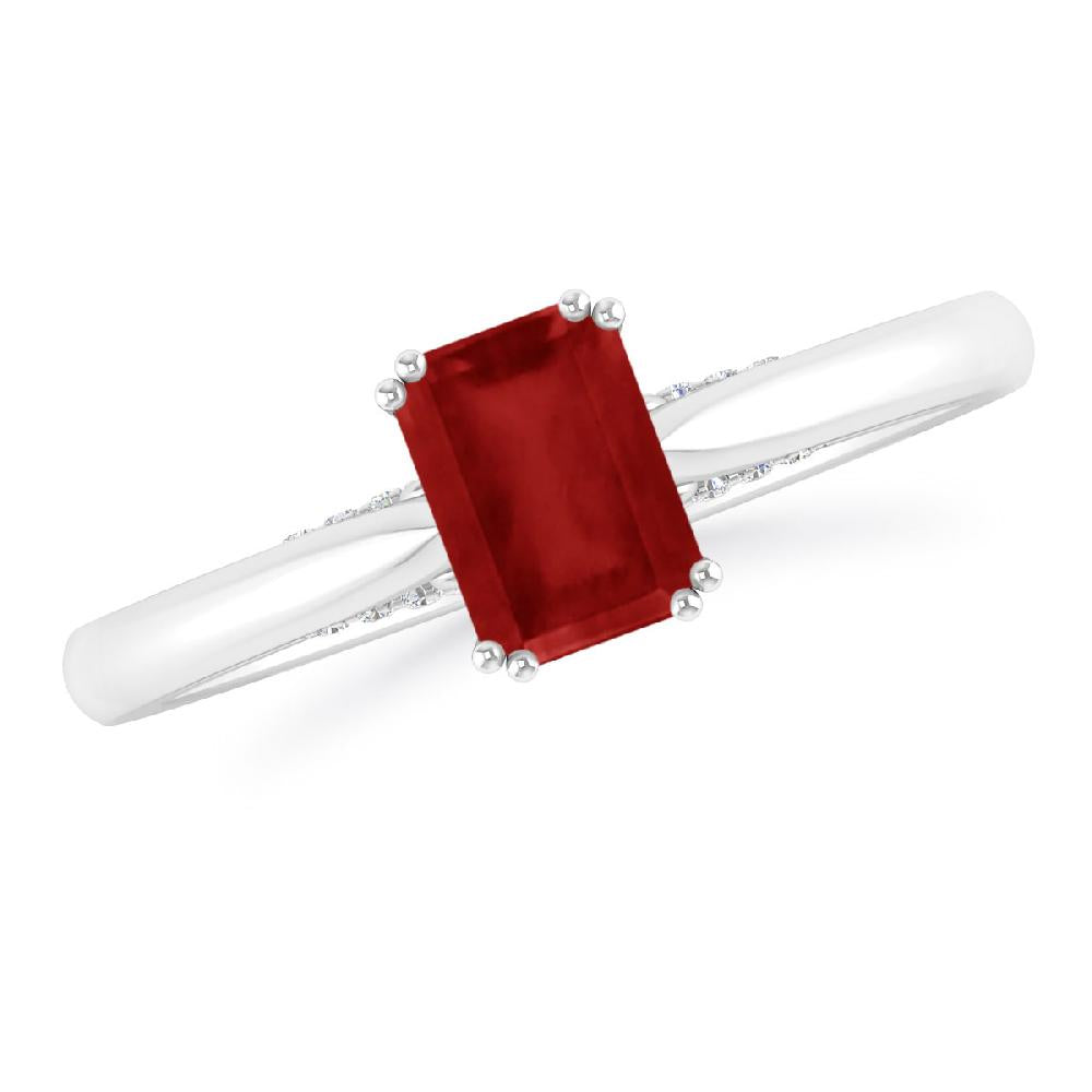 White Gold - Ruby