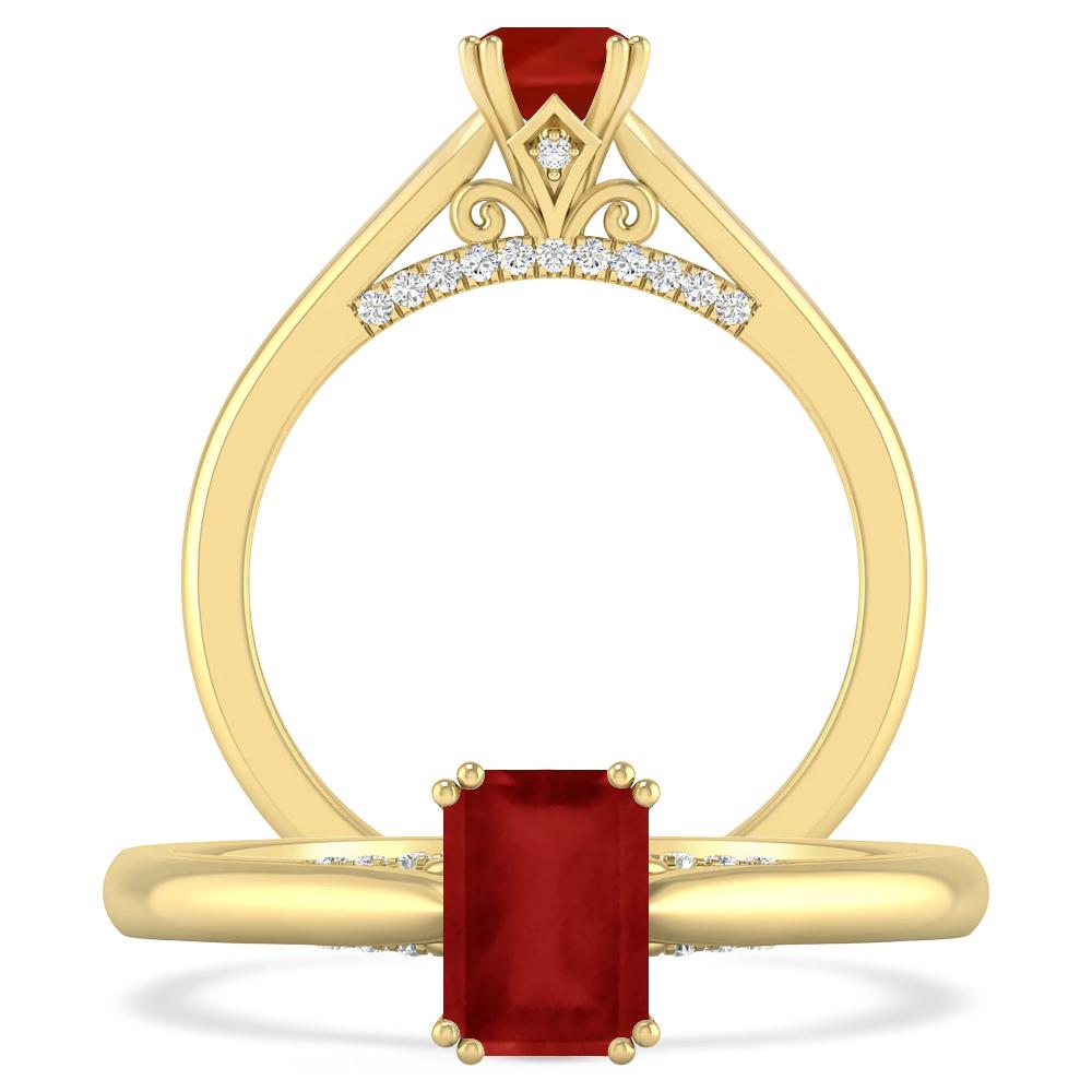 Yellow Gold - Ruby