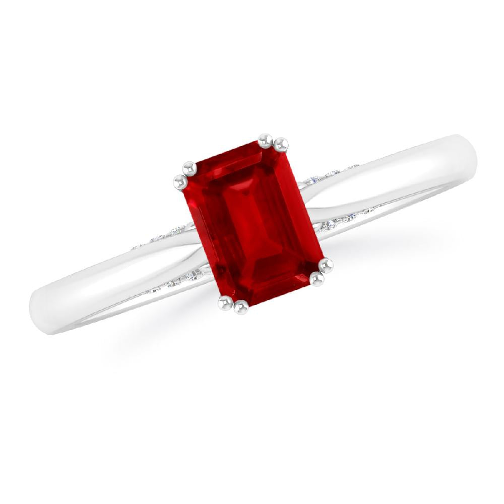 White Gold - Ruby