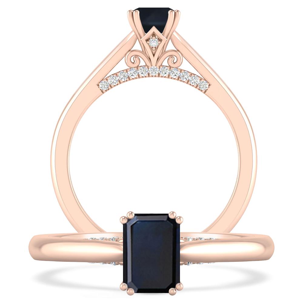 Rose Gold - Sapphire