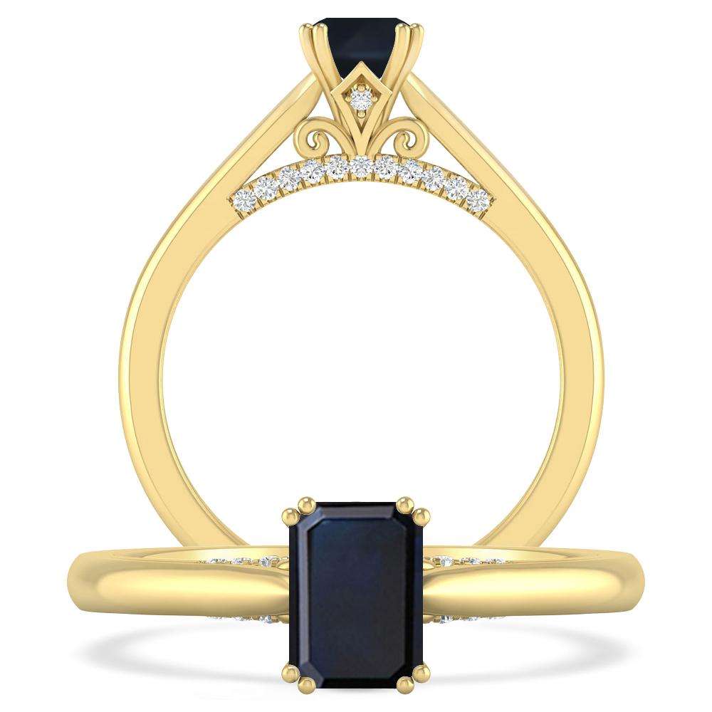 Yellow Gold - Sapphire