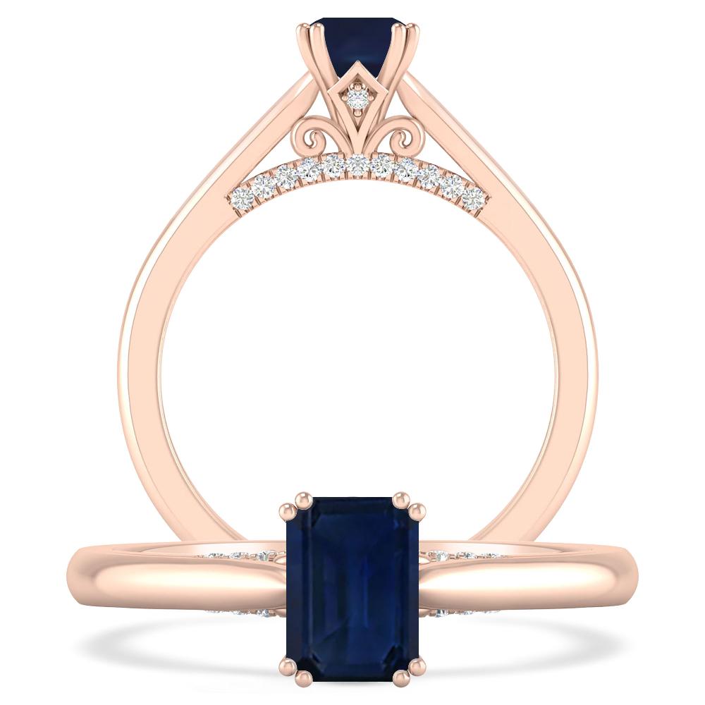 Rose Gold - Sapphire