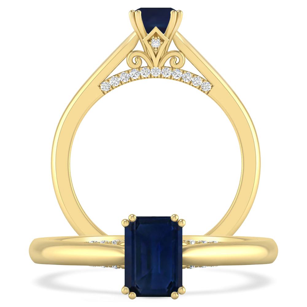 Yellow Gold - Sapphire