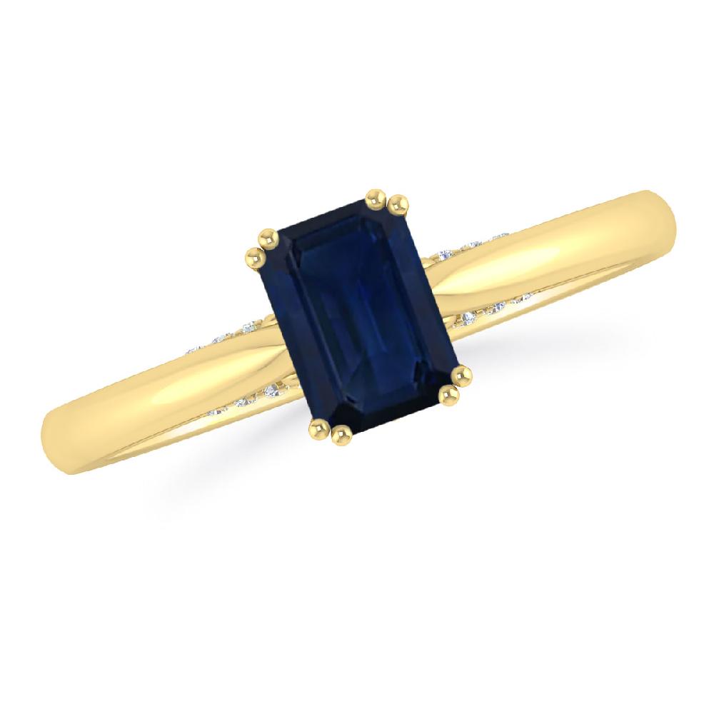 Yellow Gold - Sapphire