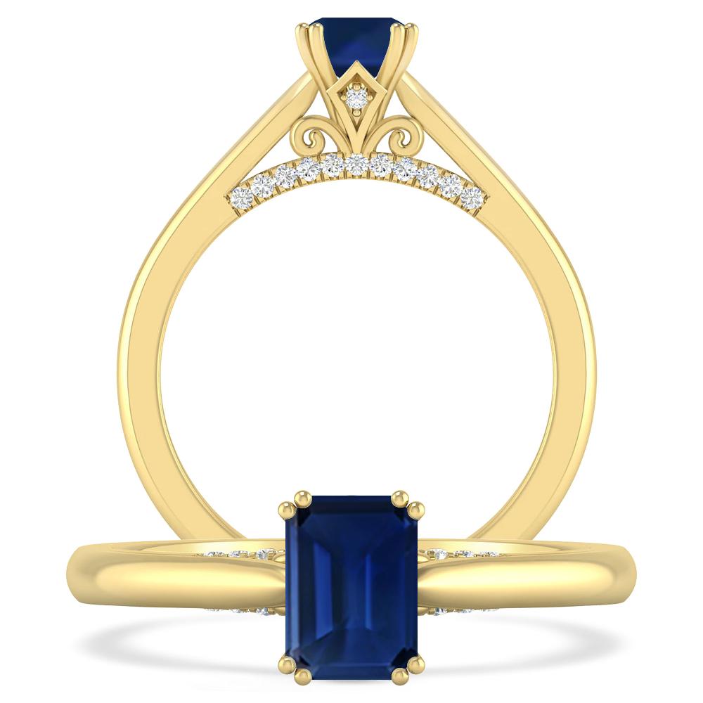 Yellow Gold - Sapphire