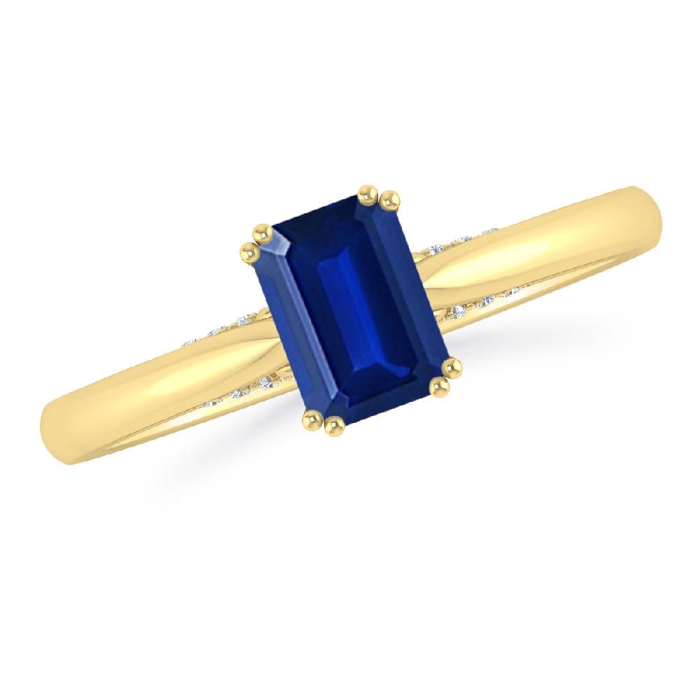 Yellow Gold - Sapphire