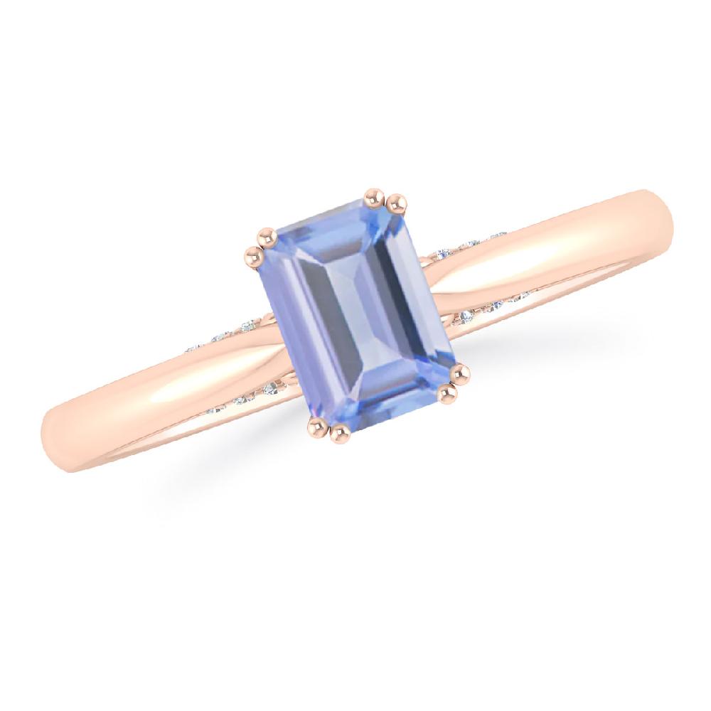 Rose Gold - Tanzanite