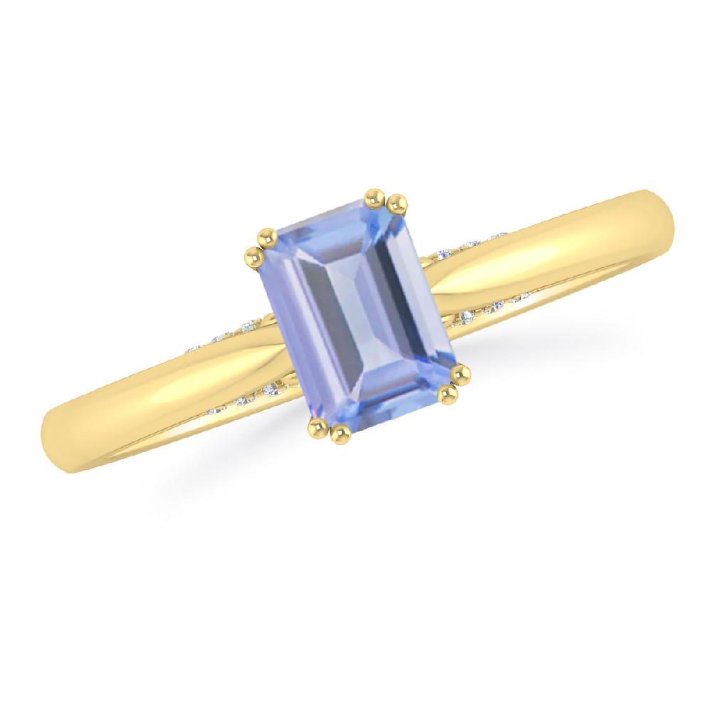 Yellow Gold - Tanzanite