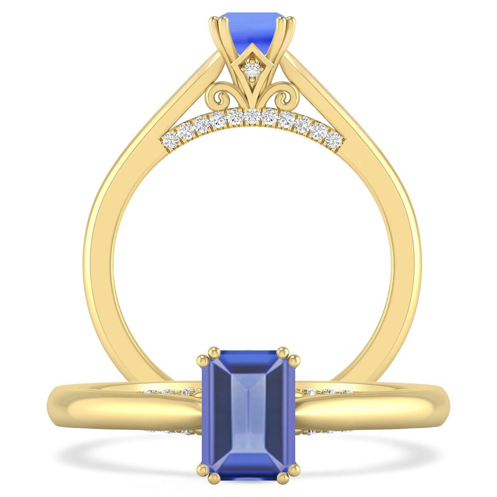 Yellow Gold - Tanzanite