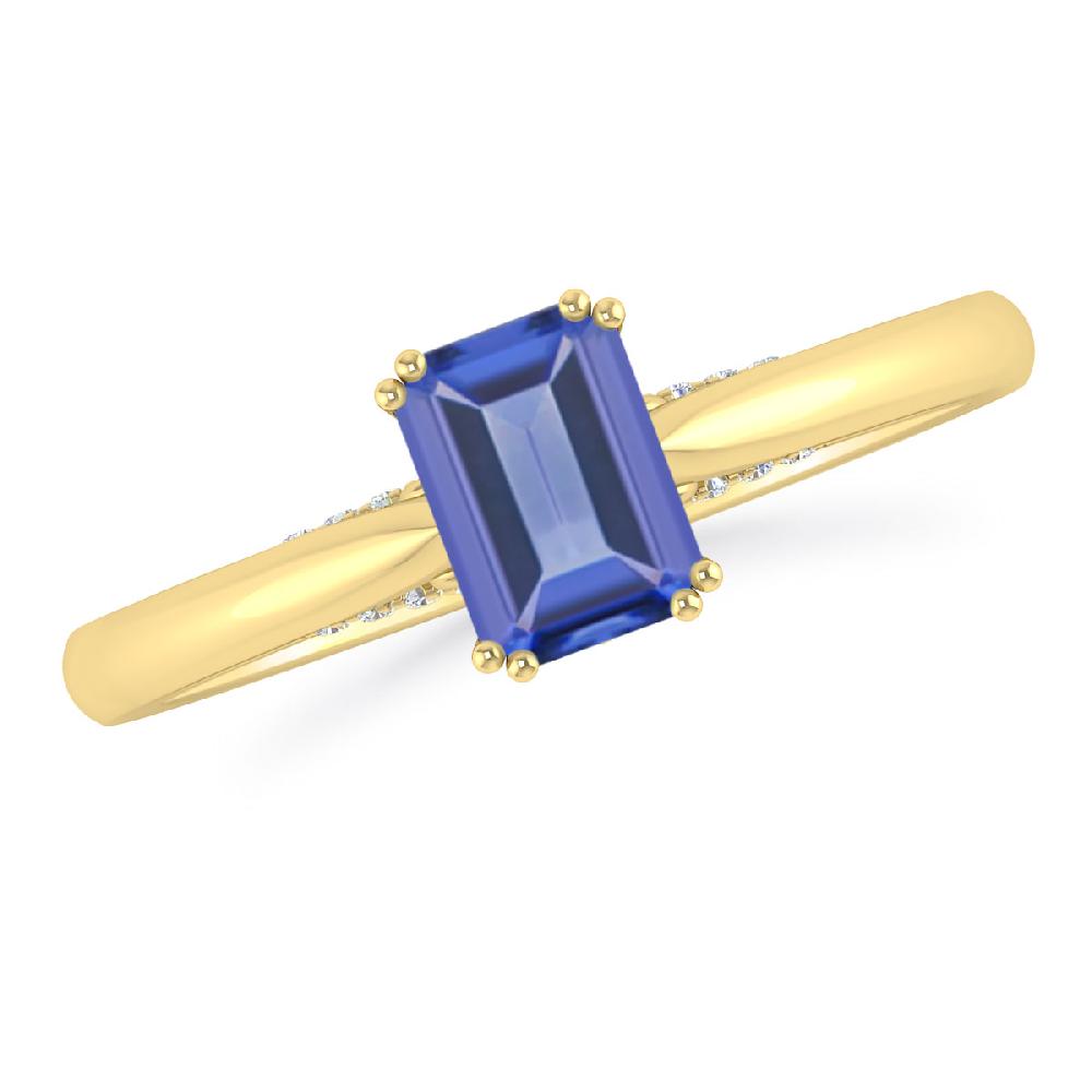 Yellow Gold - Tanzanite