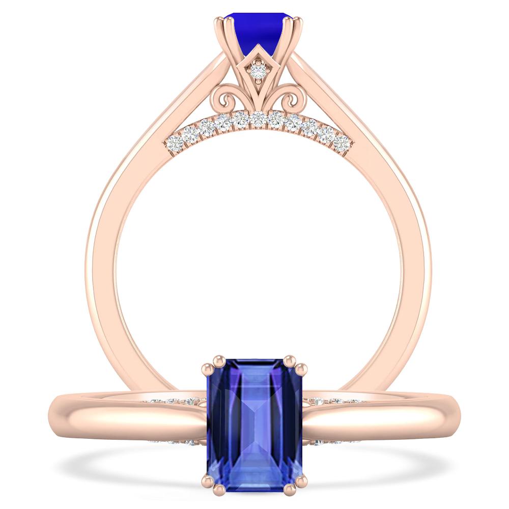 Rose Gold - Tanzanite