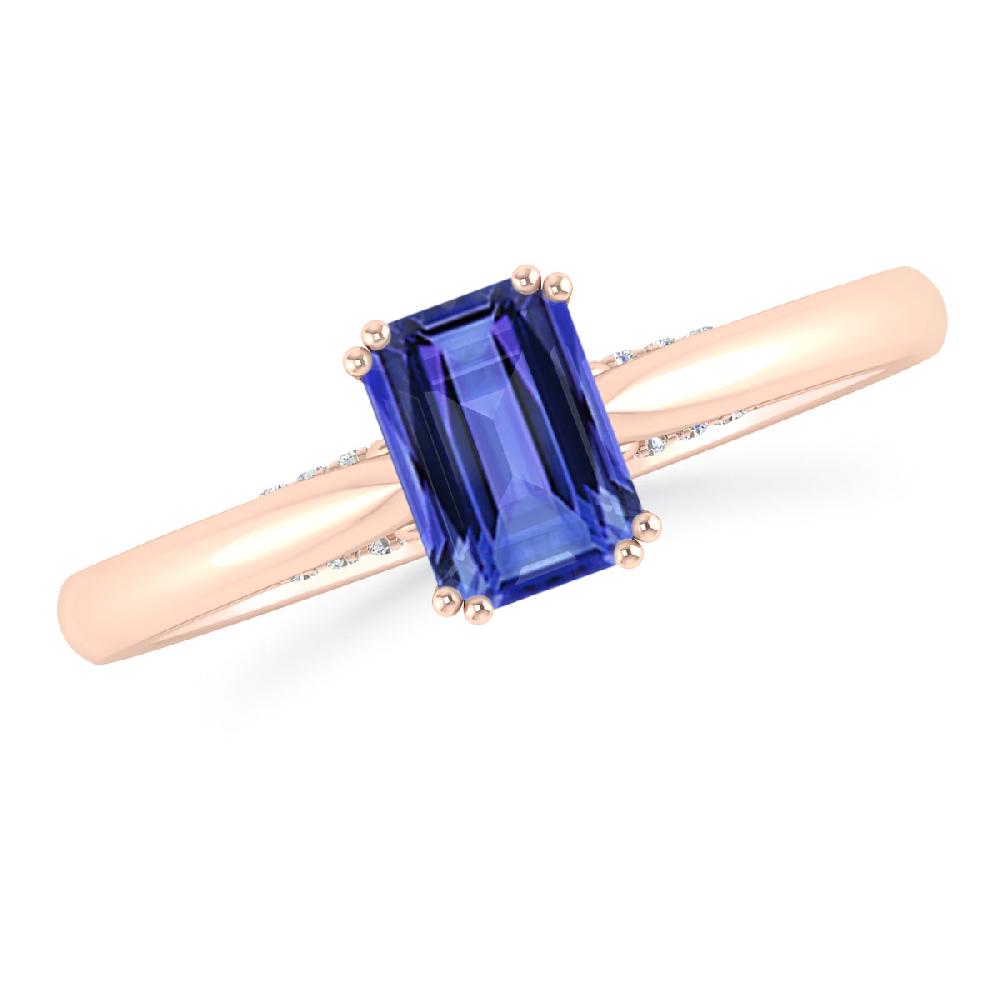 Rose Gold - Tanzanite