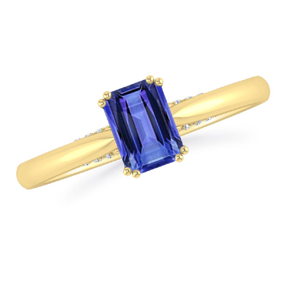 Yellow Gold - Tanzanite