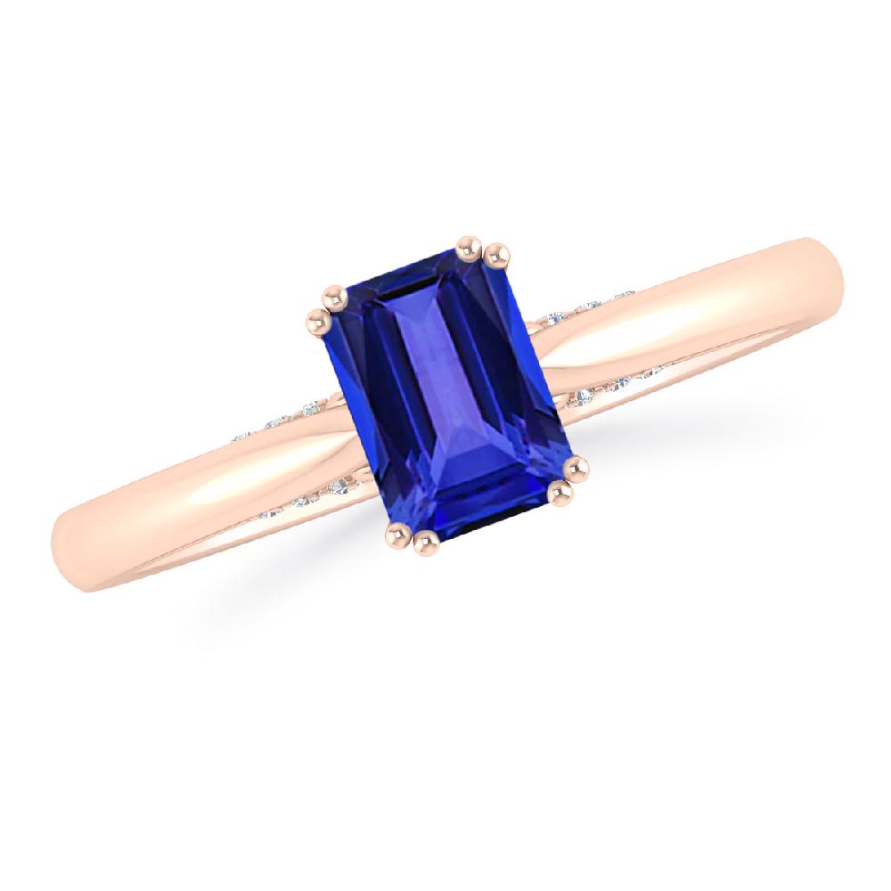 Rose Gold - Tanzanite