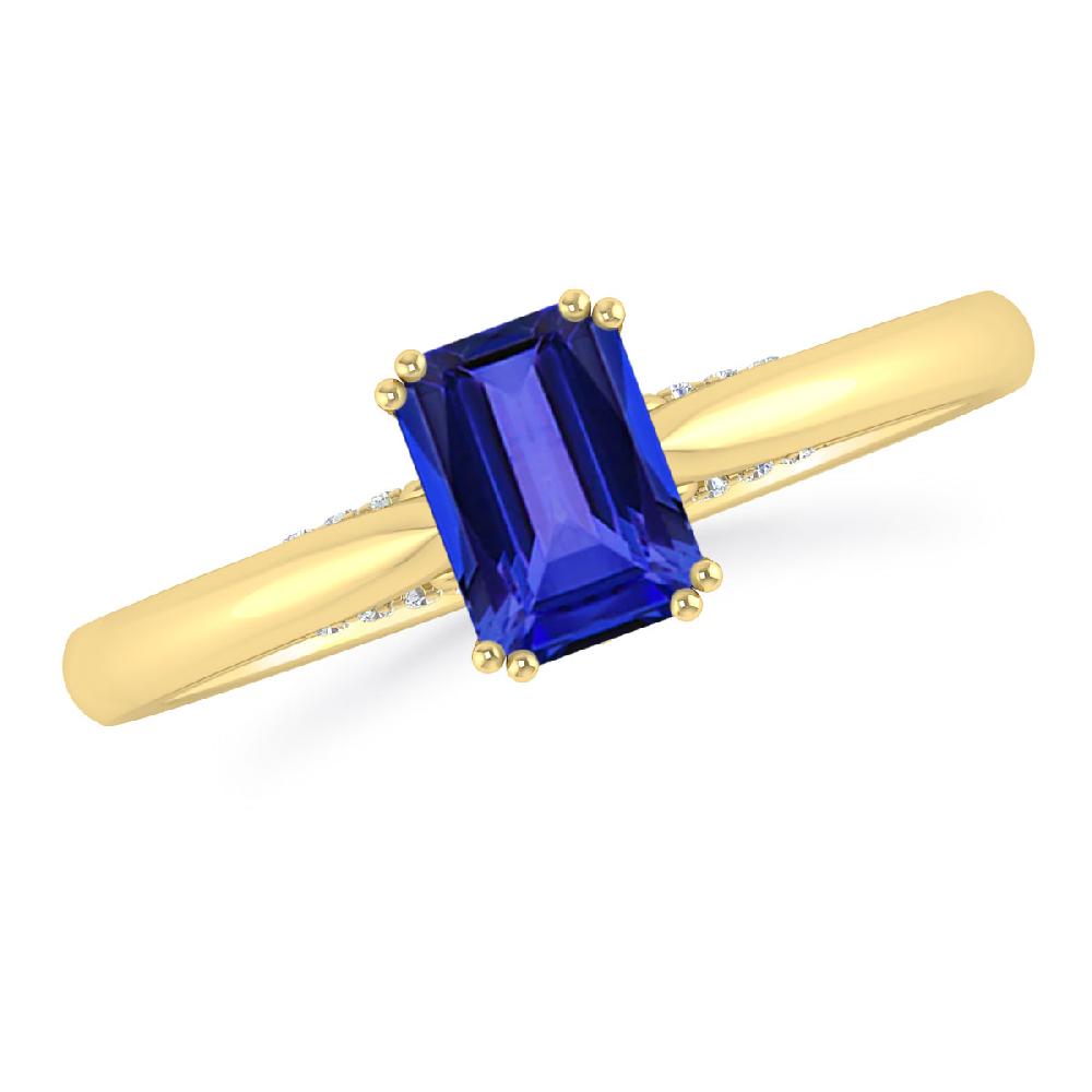 Yellow Gold - Tanzanite