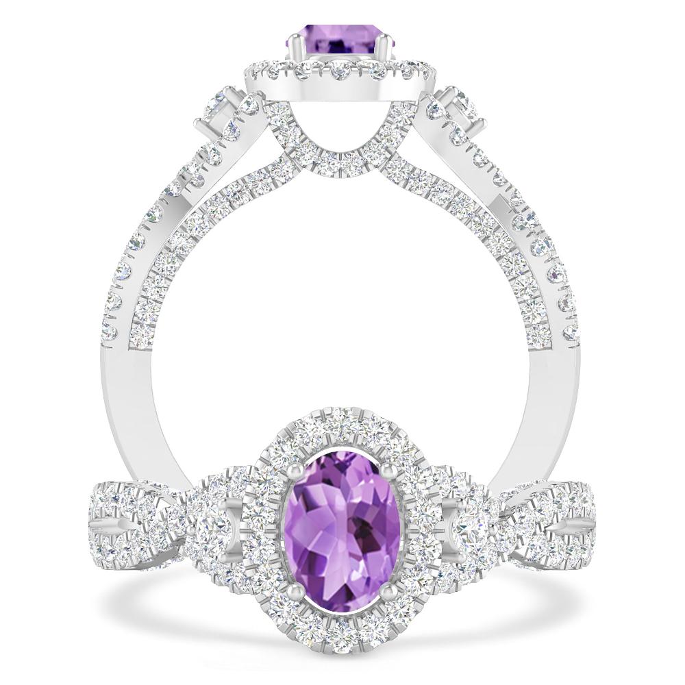 White Gold - Amethyst