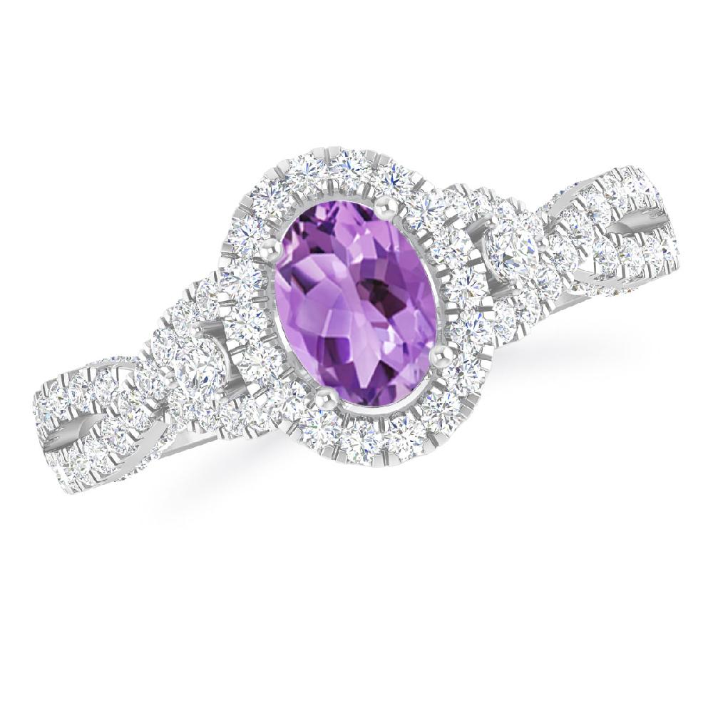 White Gold - Amethyst