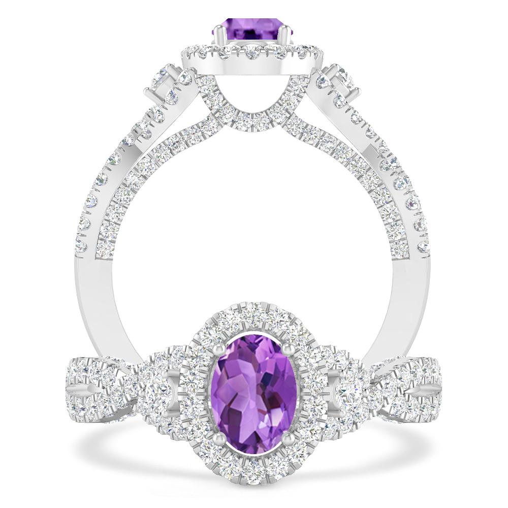 White Gold - Amethyst