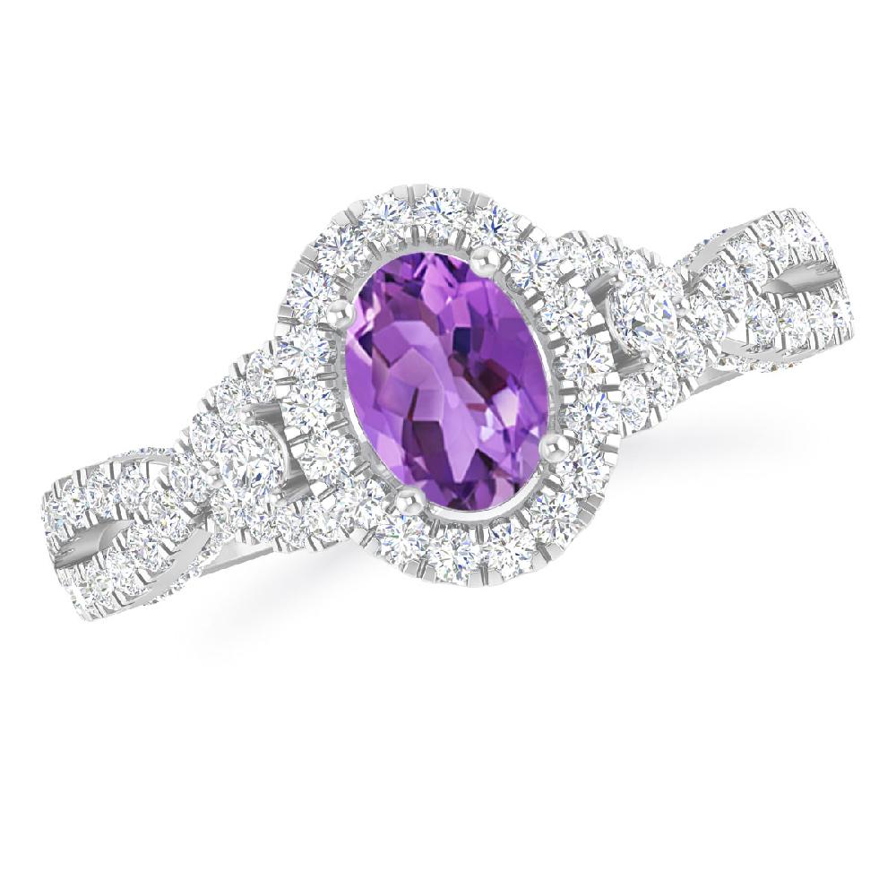 White Gold - Amethyst