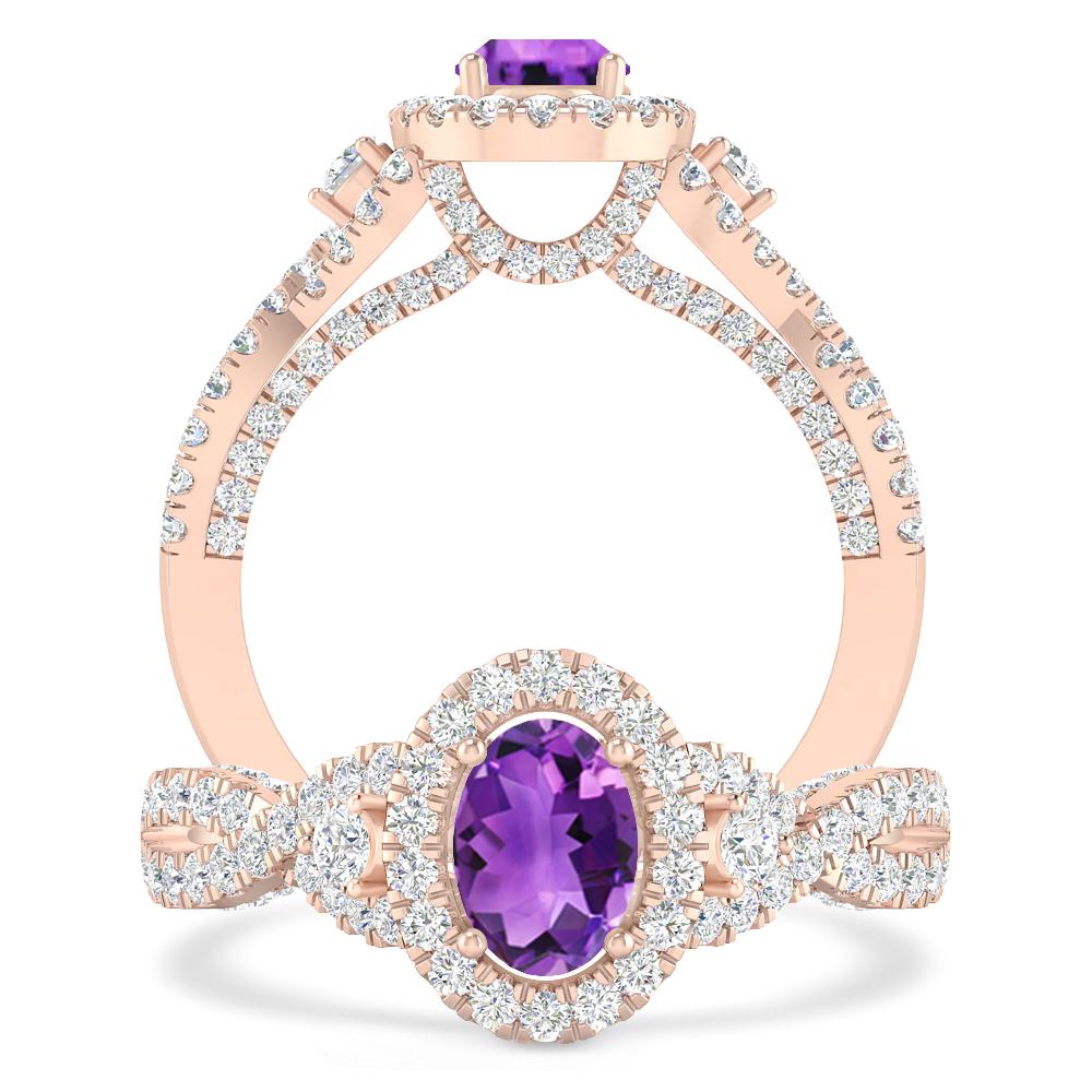 Rose Gold - Amethyst