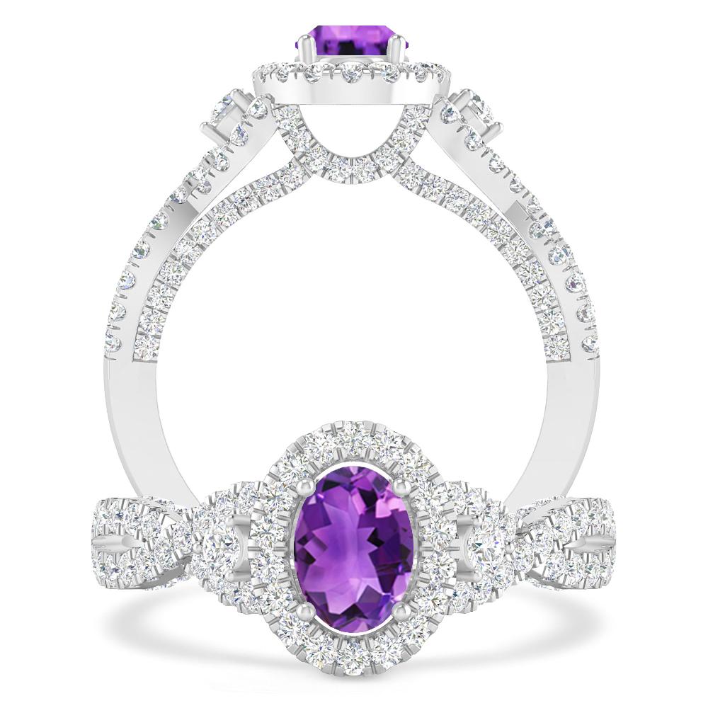 White Gold - Amethyst