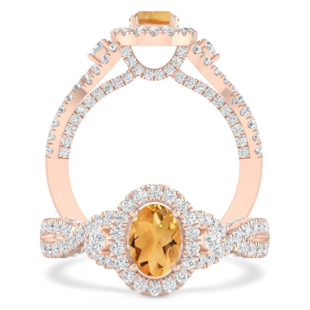 Rose Gold - Citrine