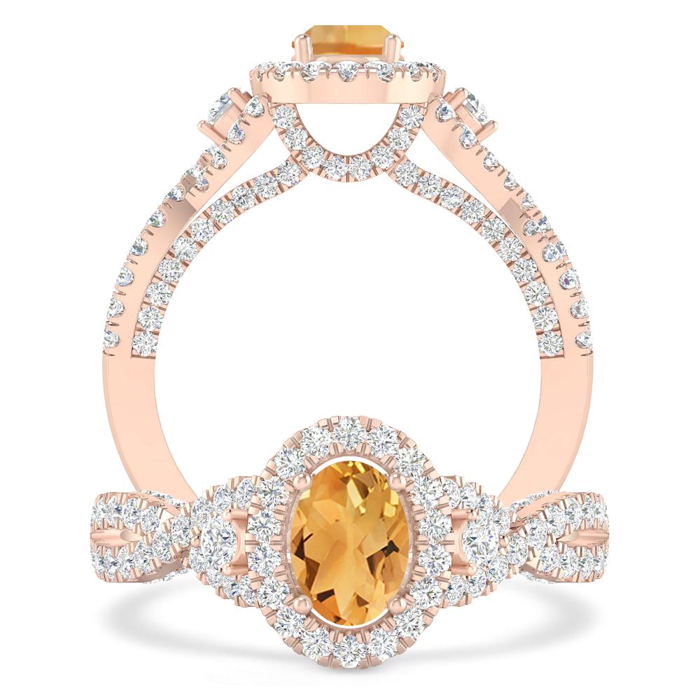 Rose Gold - Citrine