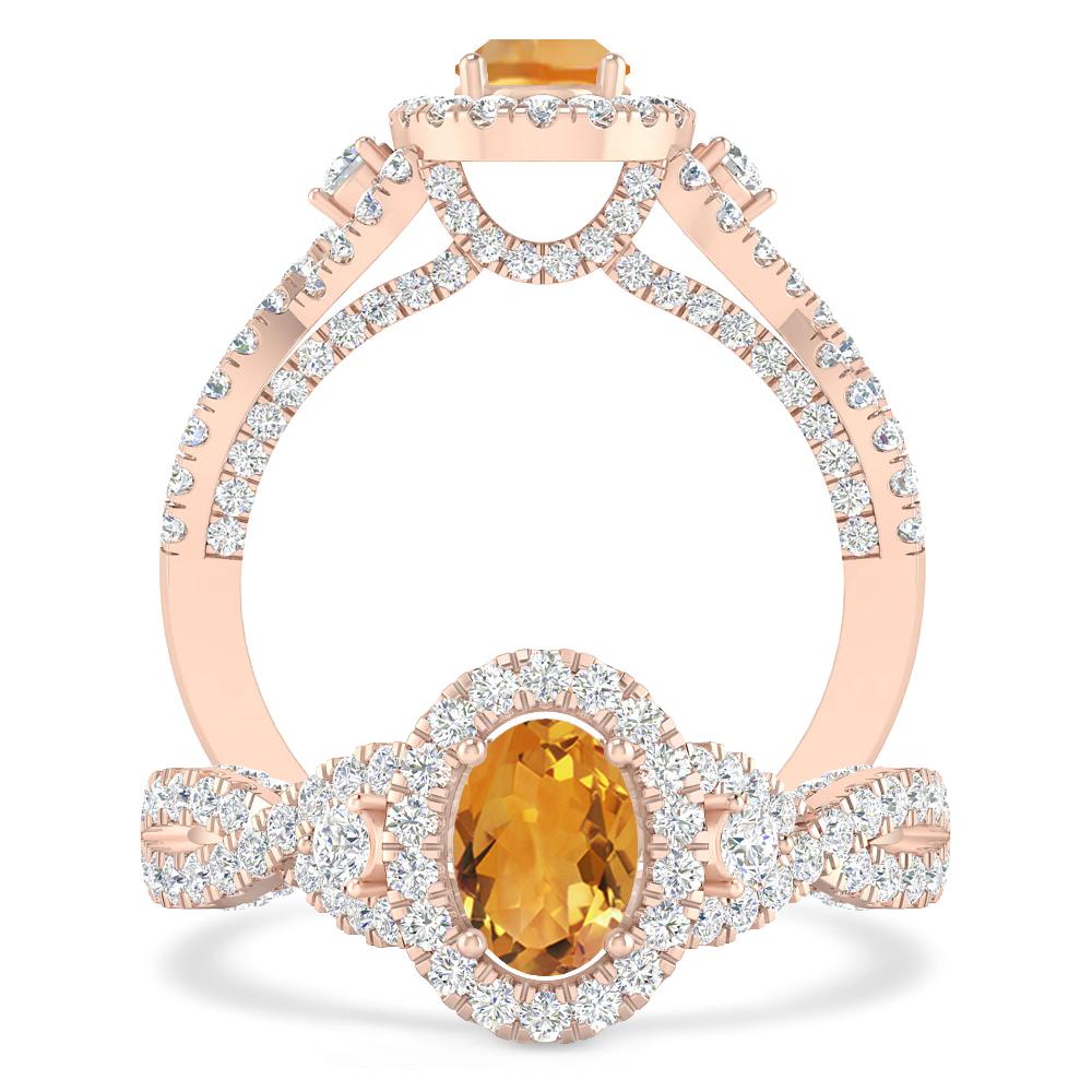 Rose Gold - Citrine