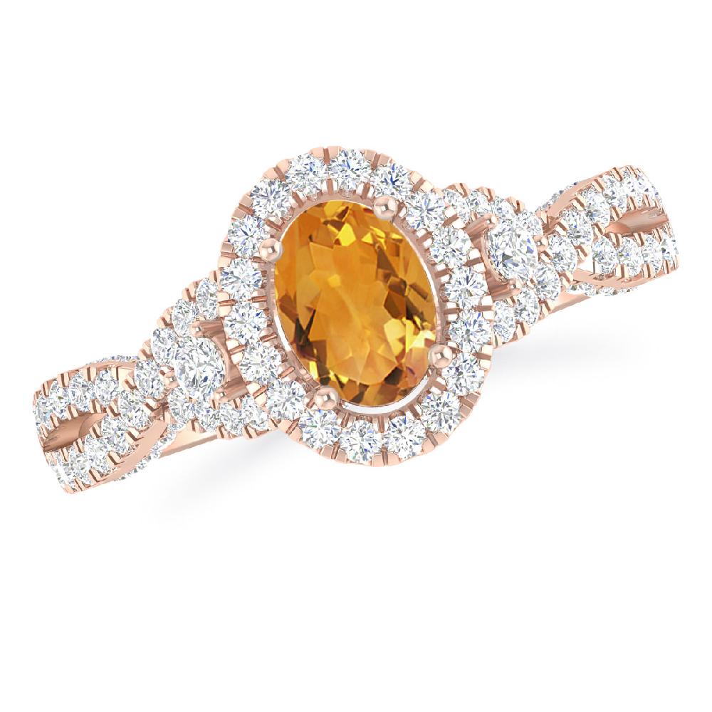 Rose Gold - Citrine