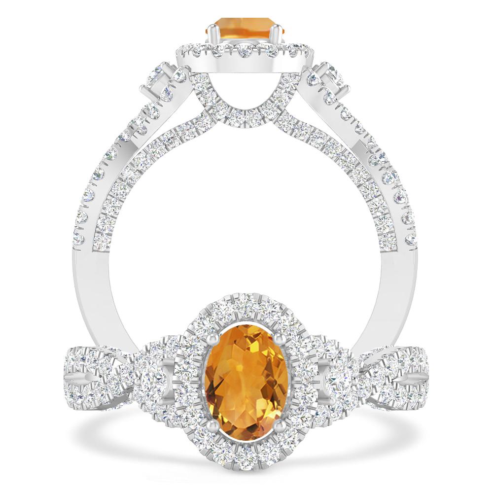 White Gold - Citrine