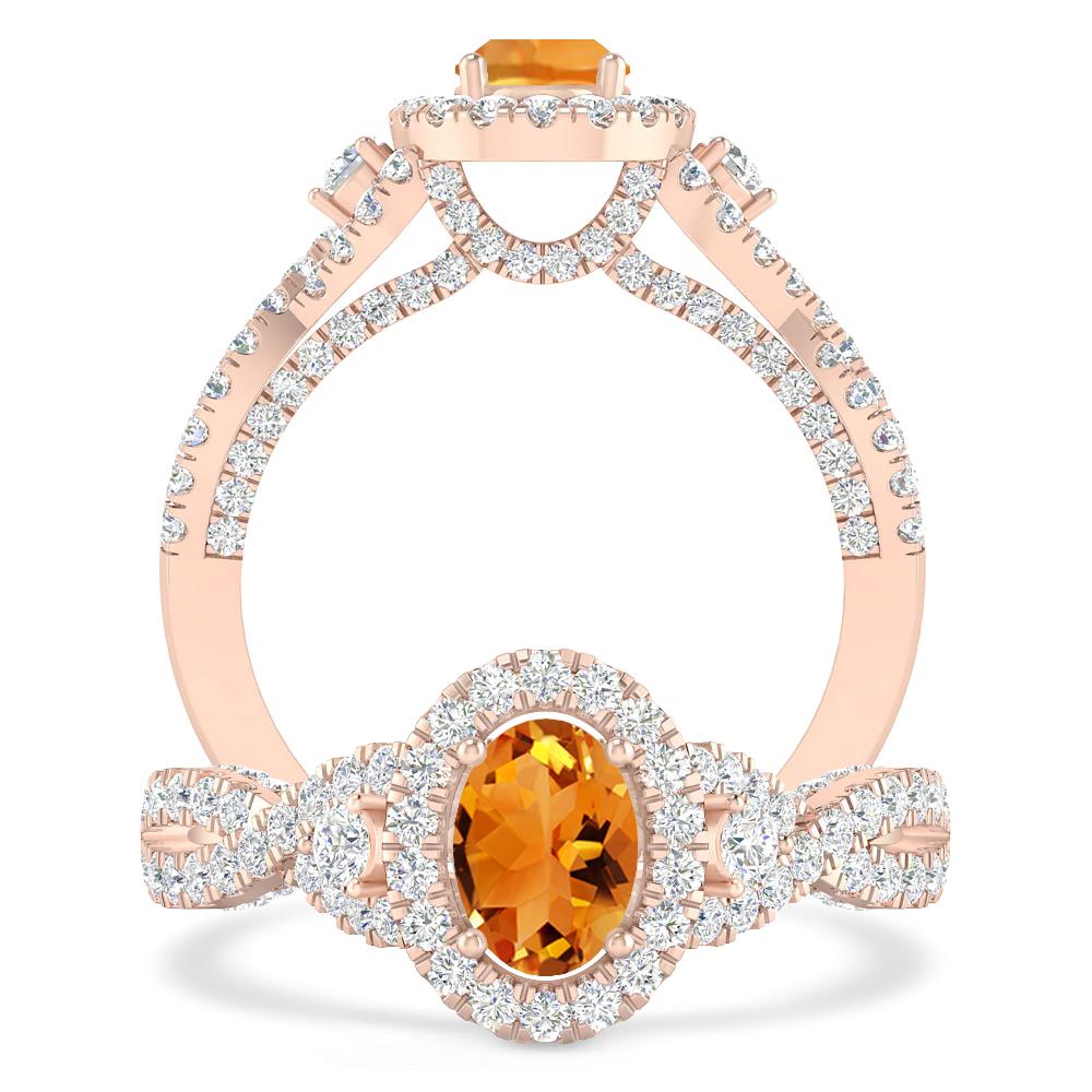 Rose Gold - Citrine