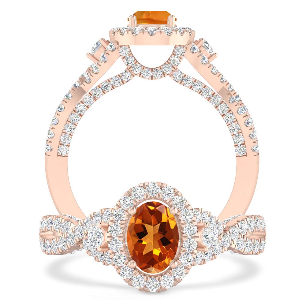 Rose Gold - Citrine