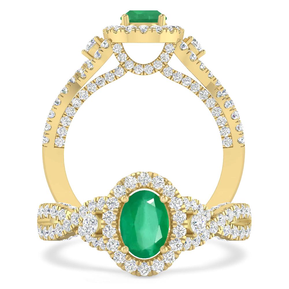 Yellow Gold - Emerald