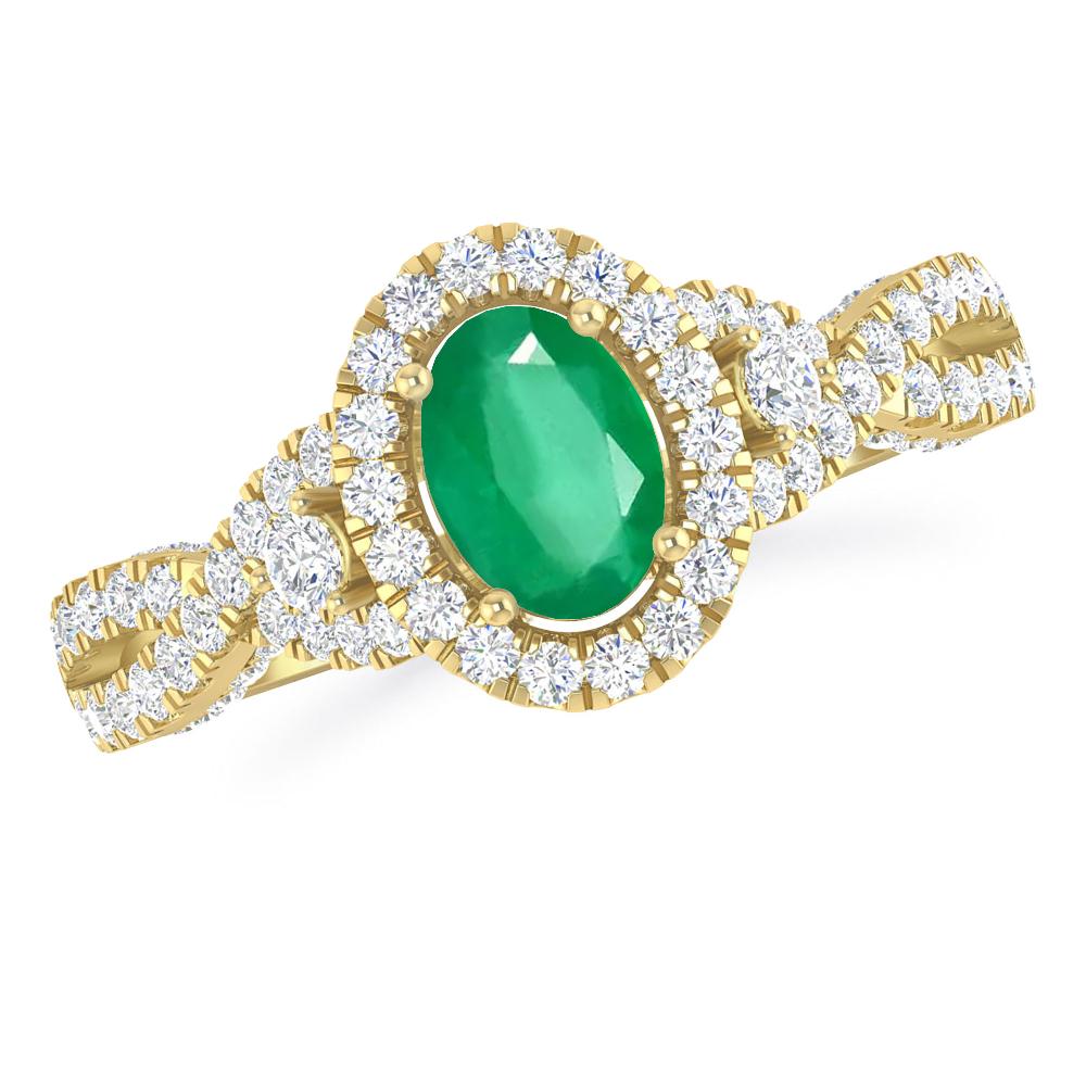 Yellow Gold - Emerald