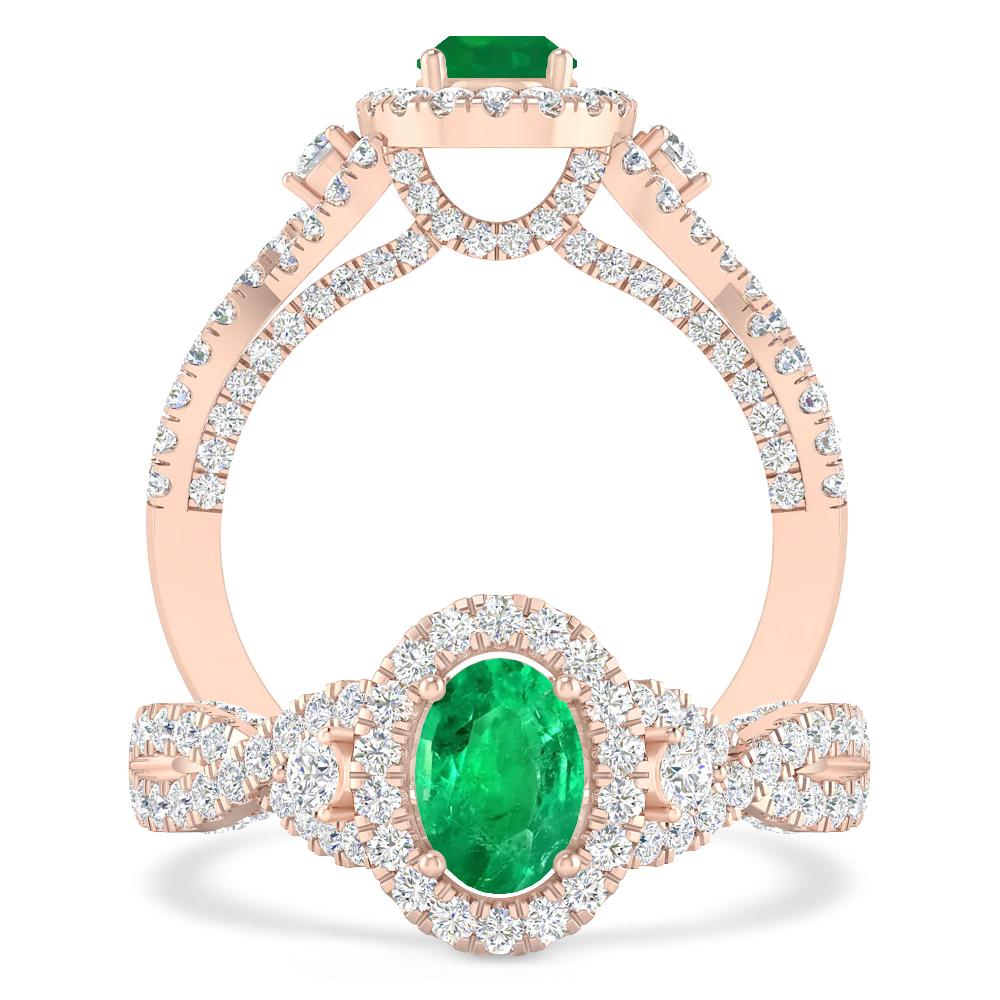 Rose Gold - Emerald