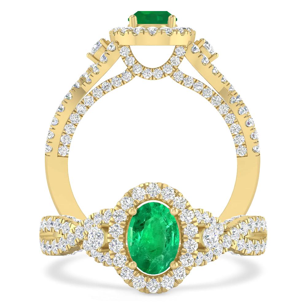 Yellow Gold - Emerald