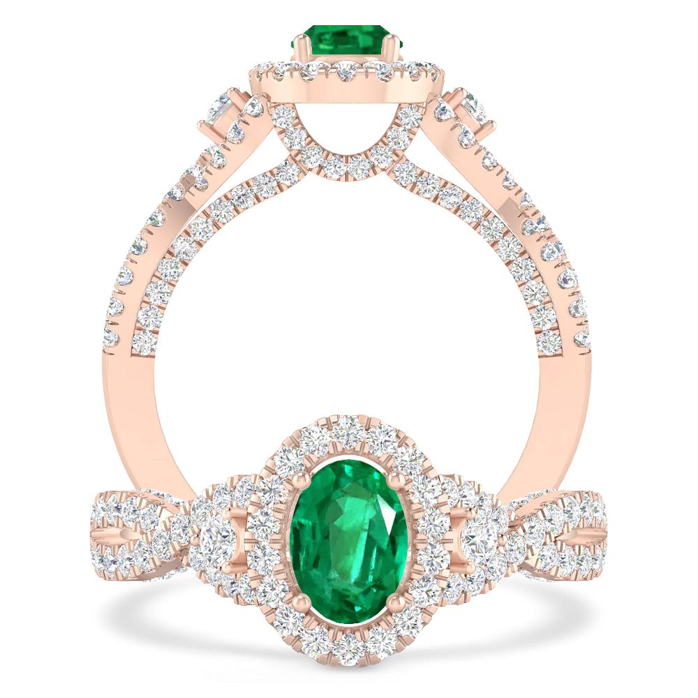 Rose Gold - Emerald