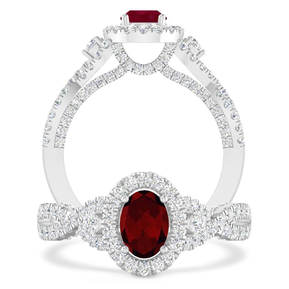 White Gold - Garnet