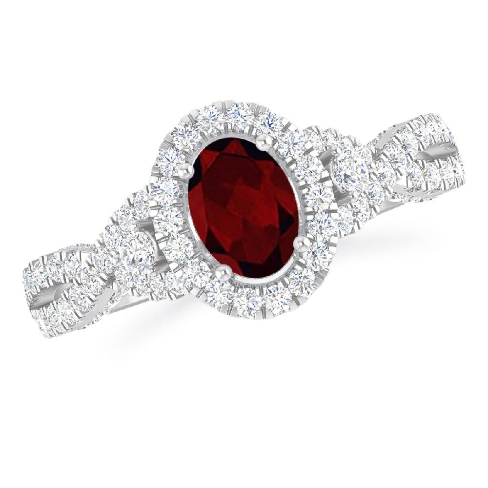 White Gold - Garnet