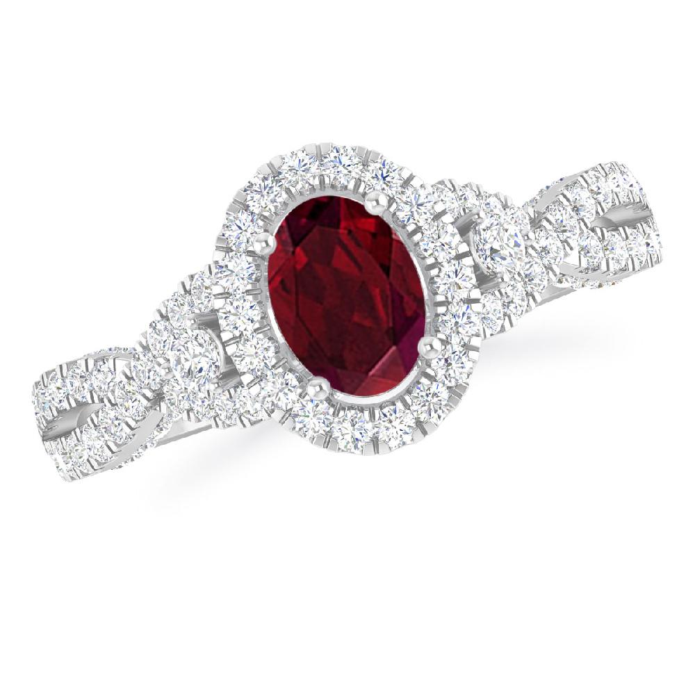 White Gold - Garnet