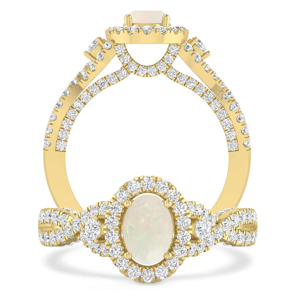Yellow Gold - Opal