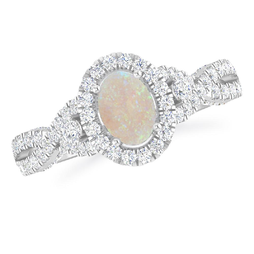 White Gold - Opal