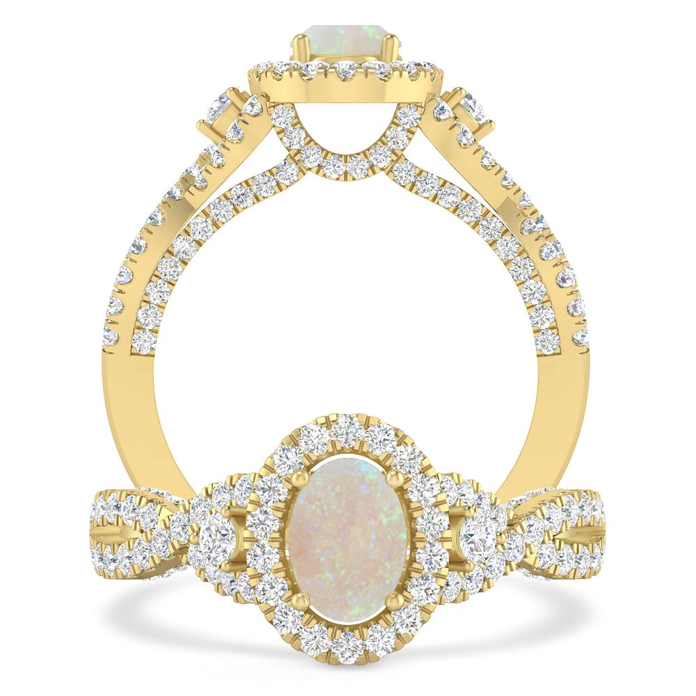 Yellow Gold - Opal