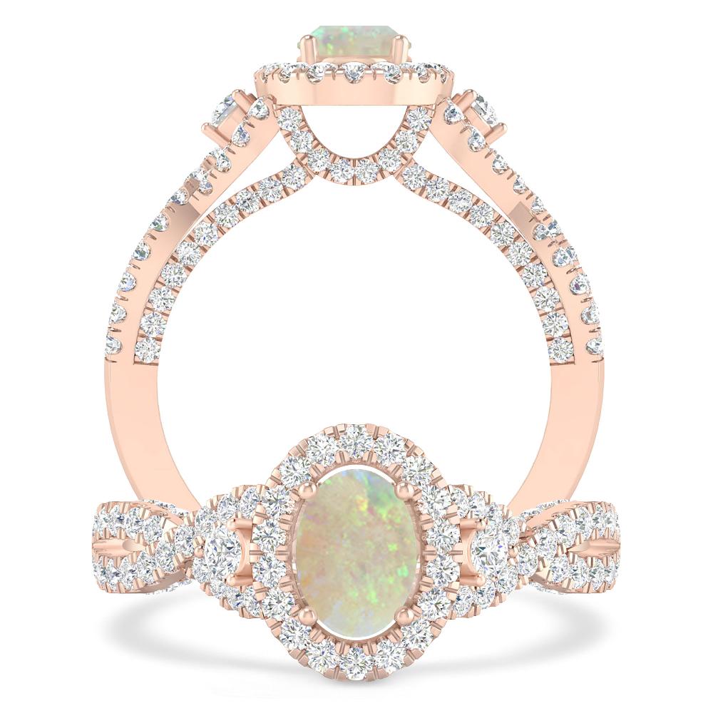 Rose Gold - Opal