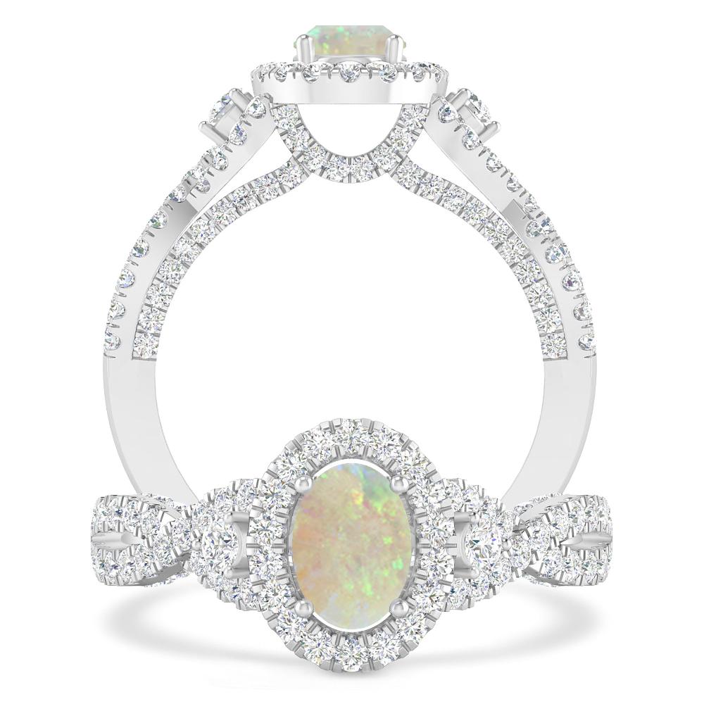 White Gold - Opal