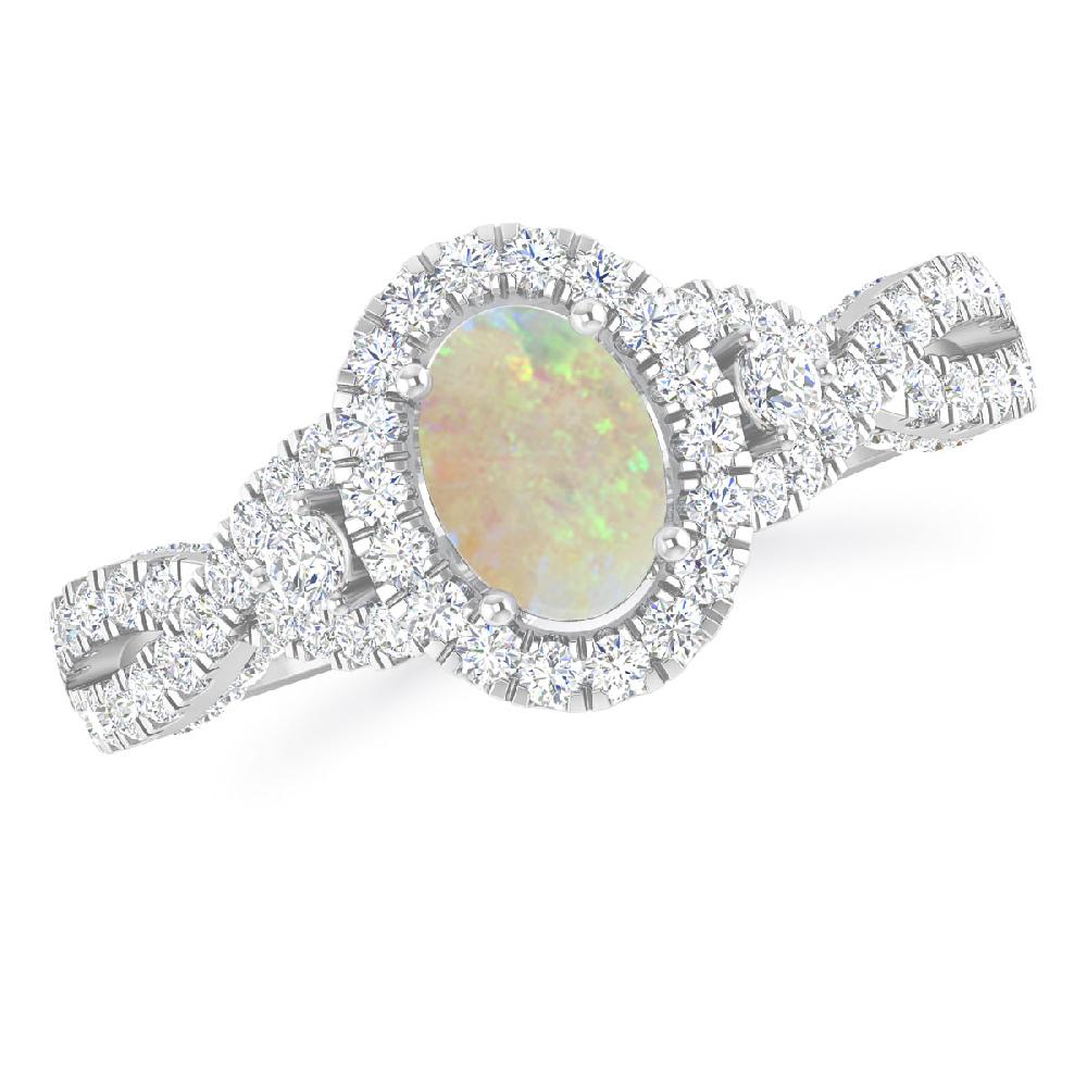 White Gold - Opal