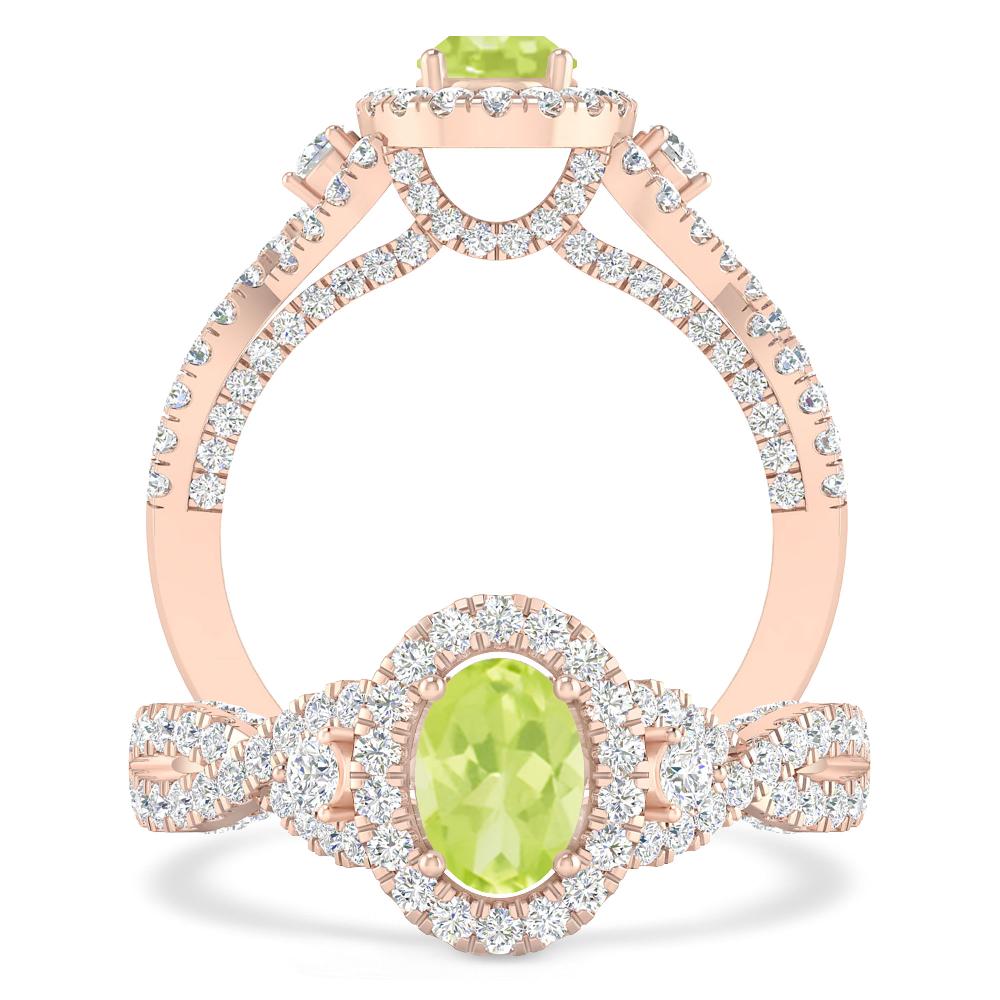 Rose Gold - Peridot