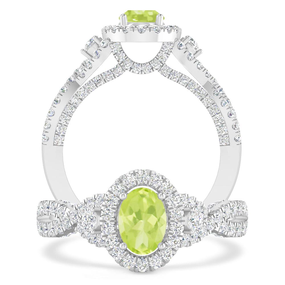 White Gold - Peridot